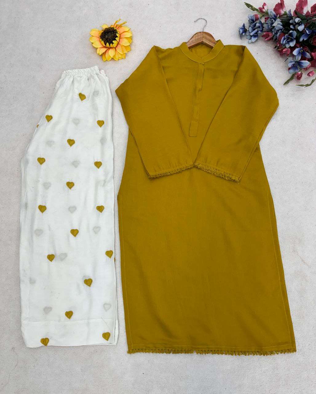 READYMADE & TOP PALAZZO SILK FABRIC TREND OUTFIT INDIA FESTIVAL WHOLESALE